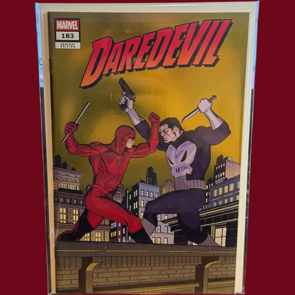 Daredevil #183 Whatnot GOLD FOIL Marvel Comics Punisher Cover NM Bagged &